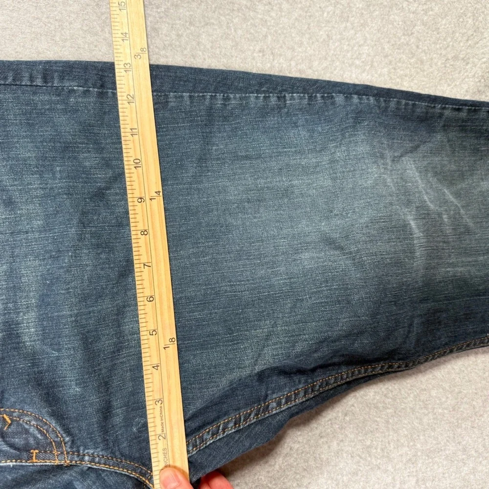 Levis 514 Straight Fit Jeans Mens 40x30 Dark Wash Blue Stretch Denim Classic